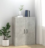 VidaXL Hangkast 69,5x34x90 cm bewerkt hout betongrijs