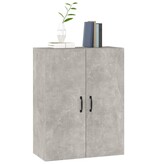 VidaXL Hangkast 69,5x34x90 cm bewerkt hout betongrijs