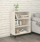 VidaXL Dressoir 69,5x32,5x90 cm bewerkt hout betongrijs