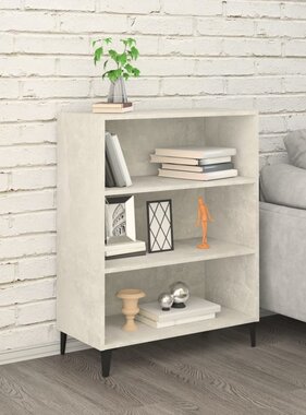VidaXL Dressoir 69,5x32,5x90 cm bewerkt hout betongrijs