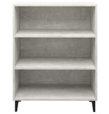 VidaXL Dressoir 69,5x32,5x90 cm bewerkt hout betongrijs