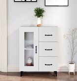 VidaXL Dressoir 69,5x34x90 cm bewerkt hout wit