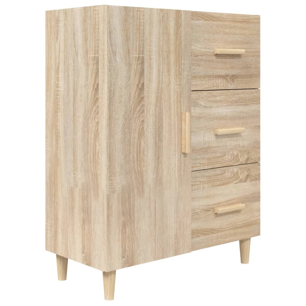 VidaXL Dressoir 69,5x34x90 cm bewerkt hout sonoma eikenkleurig