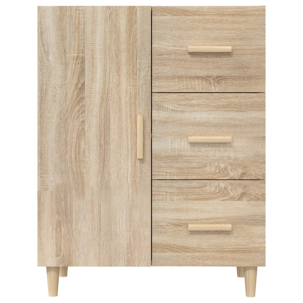 VidaXL Dressoir 69,5x34x90 cm bewerkt hout sonoma eikenkleurig