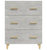 VidaXL Dressoir 70x34x90 cm bewerkt hout betongrijs