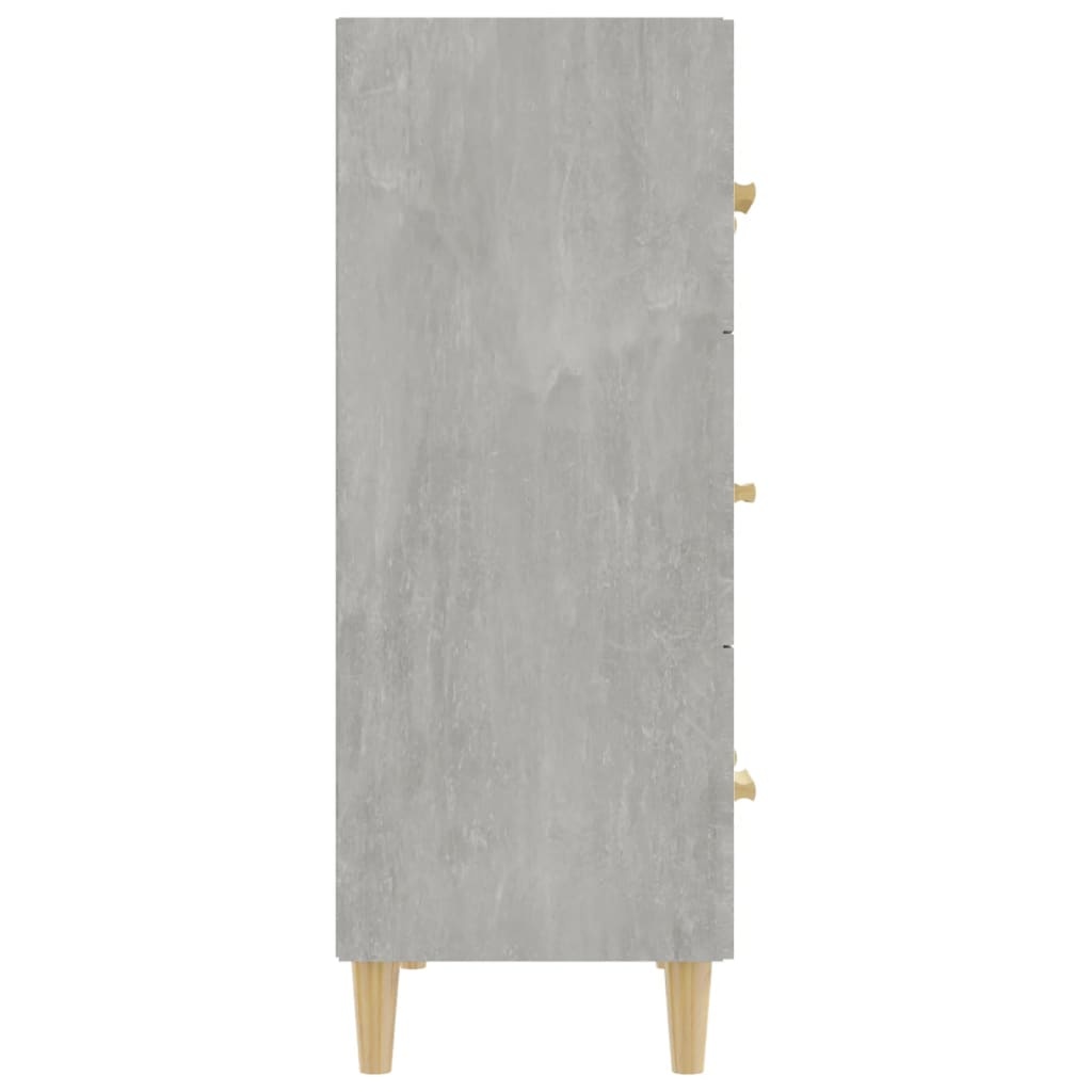 VidaXL Dressoir 70x34x90 cm bewerkt hout betongrijs
