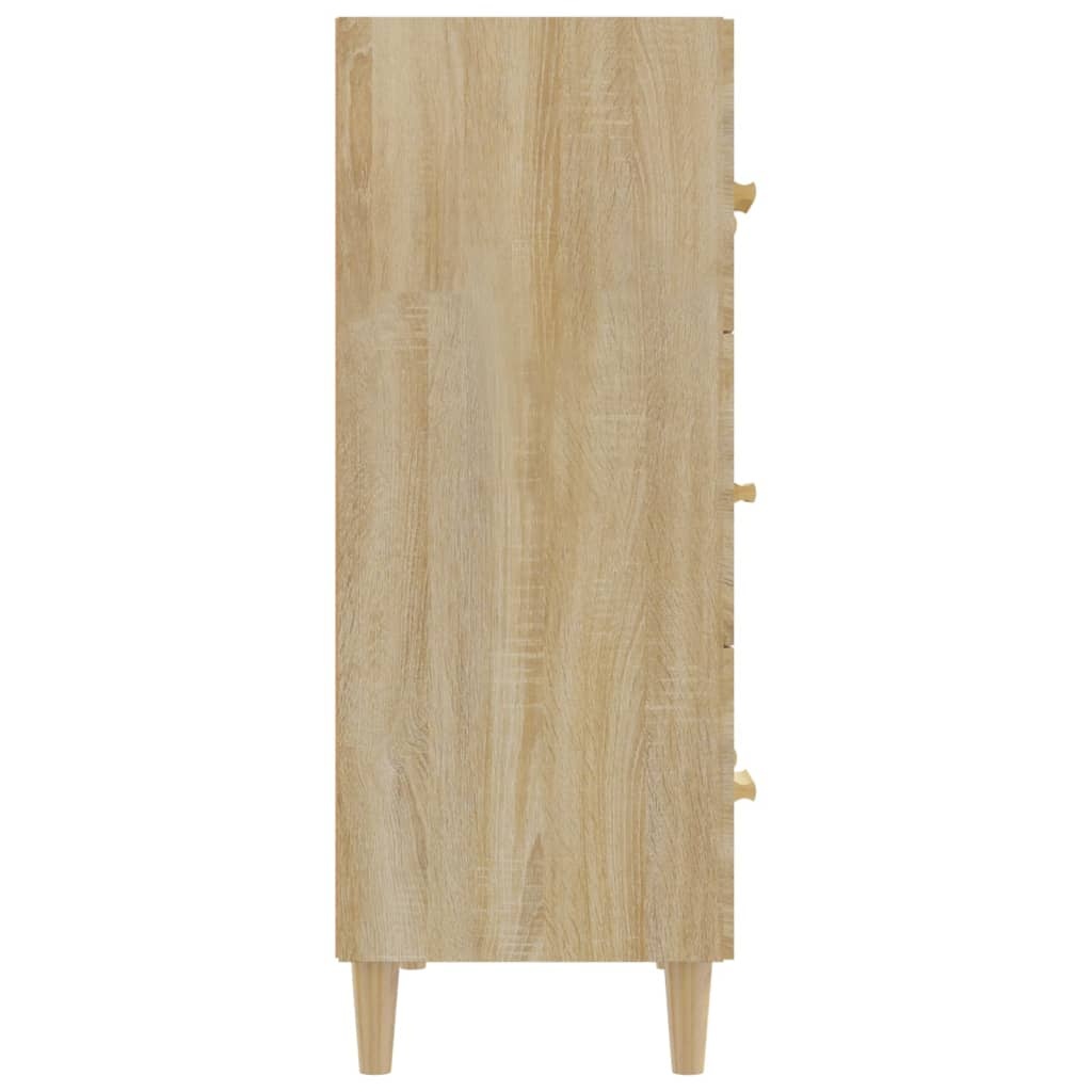 VidaXL Dressoir 70x34x90 cm bewerkt hout sonoma eikenkleurig