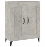 VidaXL Dressoir 69,5x34x90 cm bewerkt hout betongrijs