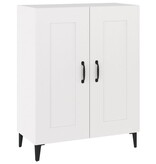 VidaXL Dressoir 69,5x34x90 cm bewerkt hout wit