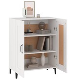 VidaXL Dressoir 69,5x34x90 cm bewerkt hout wit