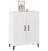 VidaXL Dressoir 69,5x34x90 cm bewerkt hout wit