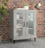 VidaXL Dressoir 69,5x34x90 cm bewerkt hout betongrijs