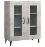 VidaXL Dressoir 69,5x34x90 cm bewerkt hout betongrijs