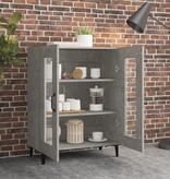 VidaXL Dressoir 69,5x34x90 cm bewerkt hout betongrijs