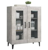 VidaXL Dressoir 69,5x34x90 cm bewerkt hout betongrijs