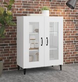 VidaXL Dressoir 69,5x34x90 cm bewerkt hout wit