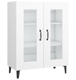 VidaXL Dressoir 69,5x34x90 cm bewerkt hout wit