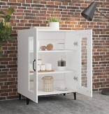 VidaXL Dressoir 69,5x34x90 cm bewerkt hout wit