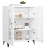 VidaXL Dressoir 69,5x34x90 cm bewerkt hout wit