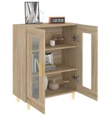 VidaXL Dressoir 69,5x34x90 cm bewerkt hout sonoma eikenkleurig