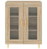 VidaXL Dressoir 69,5x34x90 cm bewerkt hout sonoma eikenkleurig