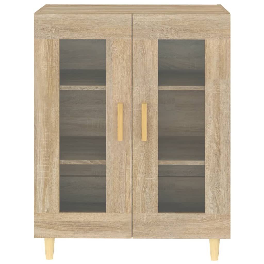 VidaXL Dressoir 69,5x34x90 cm bewerkt hout sonoma eikenkleurig