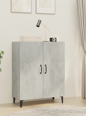 VidaXL Dressoir 70x34x90 cm bewerkt hout betongrijs