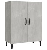 VidaXL Dressoir 70x34x90 cm bewerkt hout betongrijs