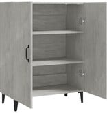 VidaXL Dressoir 70x34x90 cm bewerkt hout betongrijs