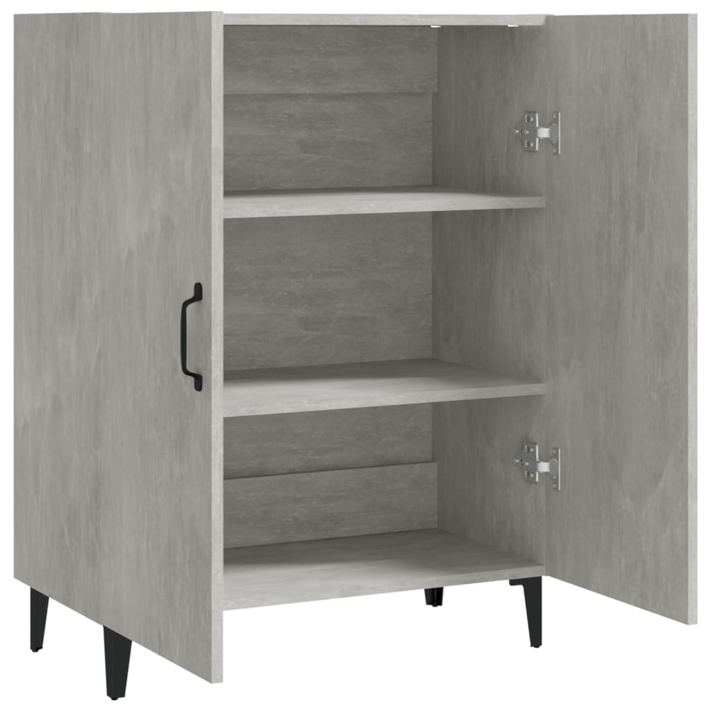 VidaXL Dressoir 70x34x90 cm bewerkt hout betongrijs