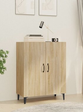VidaXL Dressoir 70x34x90 cm bewerkt hout sonoma eikenkleurig