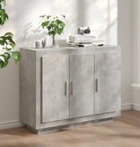 VidaXL Dressoir 92x35x75 cm bewerkt hout betongrijs