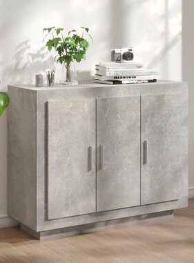 VidaXL Dressoir 92x35x75 cm bewerkt hout betongrijs