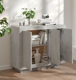 VidaXL Dressoir 92x35x75 cm bewerkt hout betongrijs