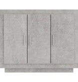 VidaXL Dressoir 92x35x75 cm bewerkt hout betongrijs