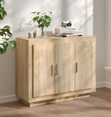 VidaXL Dressoir 92x35x75 cm bewerkt hout sonoma eikenkleurig