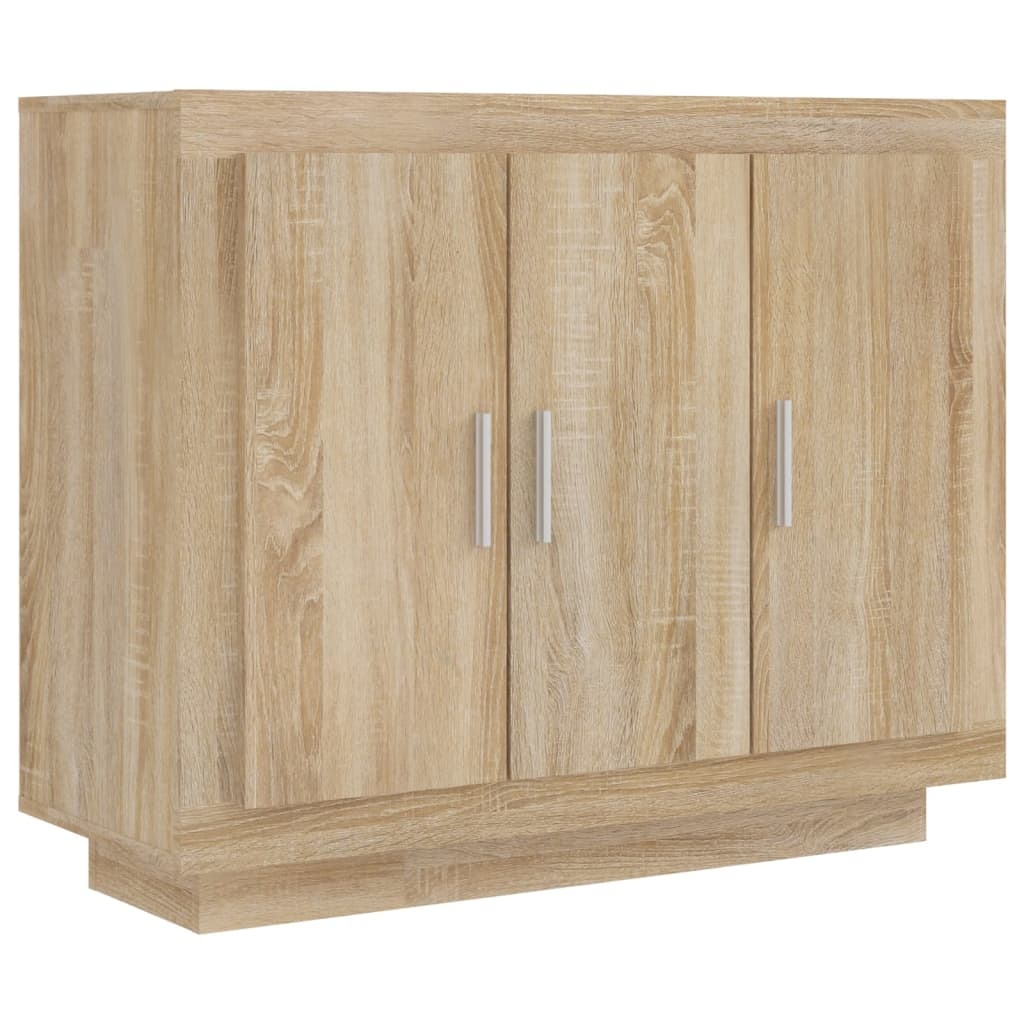 VidaXL Dressoir 92x35x75 cm bewerkt hout sonoma eikenkleurig
