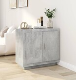 VidaXL Dressoir 80x40x75 cm bewerkt hout betongrijs