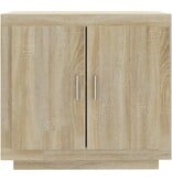 VidaXL Dressoir 80x40x75 cm bewerkt hout sonoma eikenkleurig