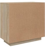 VidaXL Dressoir 80x40x75 cm bewerkt hout sonoma eikenkleurig
