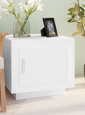 VidaXL Salontafel 51x50x45 cm bewerkt hout wit