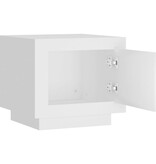 VidaXL Salontafel 51x50x45 cm bewerkt hout wit