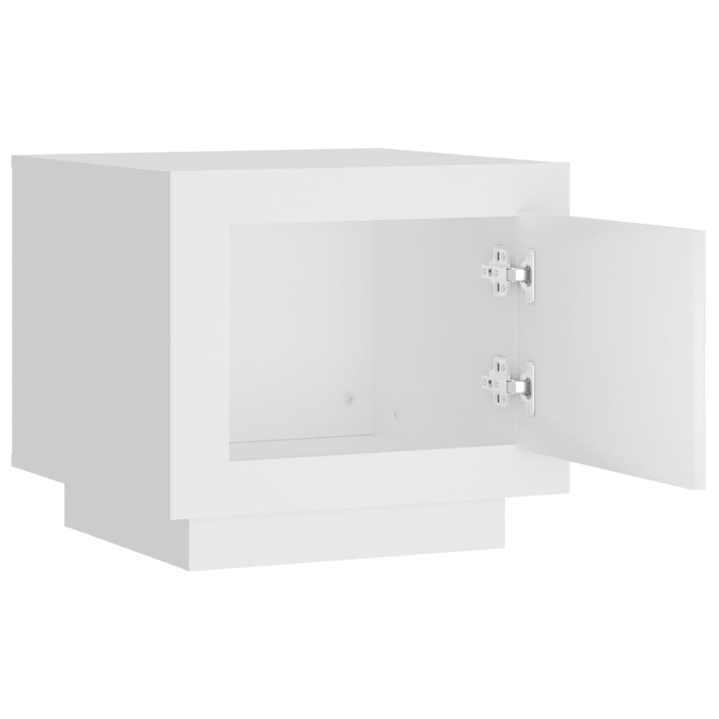 VidaXL Salontafel 51x50x45 cm bewerkt hout wit