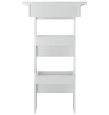 VidaXL Bartafel wandgemonteerd 102x45x103,5 cm hout hoogglans wit