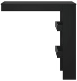 VidaXL Bartafel wandgemonteerd 102x45x103,5 cm bewerkt hout zwart