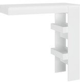 VidaXL Bartafel wandgemonteerd 102x45x103,5 cm bewerkt hout wit