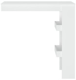 VidaXL Bartafel wandgemonteerd 102x45x103,5 cm bewerkt hout wit