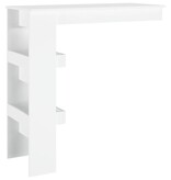 VidaXL Bartafel wandgemonteerd 102x45x103,5 cm bewerkt hout wit