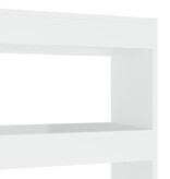 VidaXL Boekenkast/kamerscherm 100x30x135 cm hoogglans wit