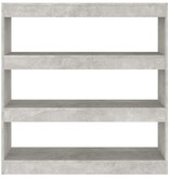 VidaXL Boekenkast/kamerscherm 100x30x103 cm betongrijs